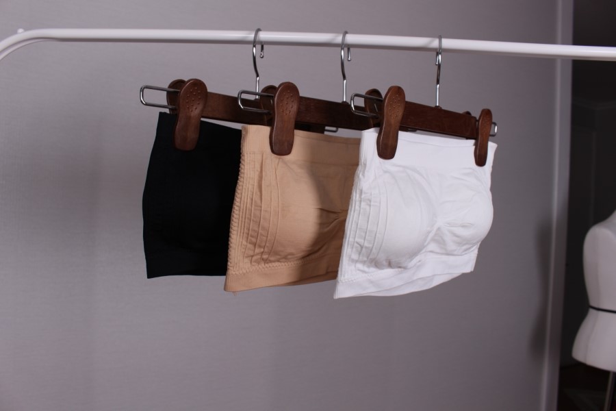 NEW NUBRA Off-shoulder strap-less bra top with sea