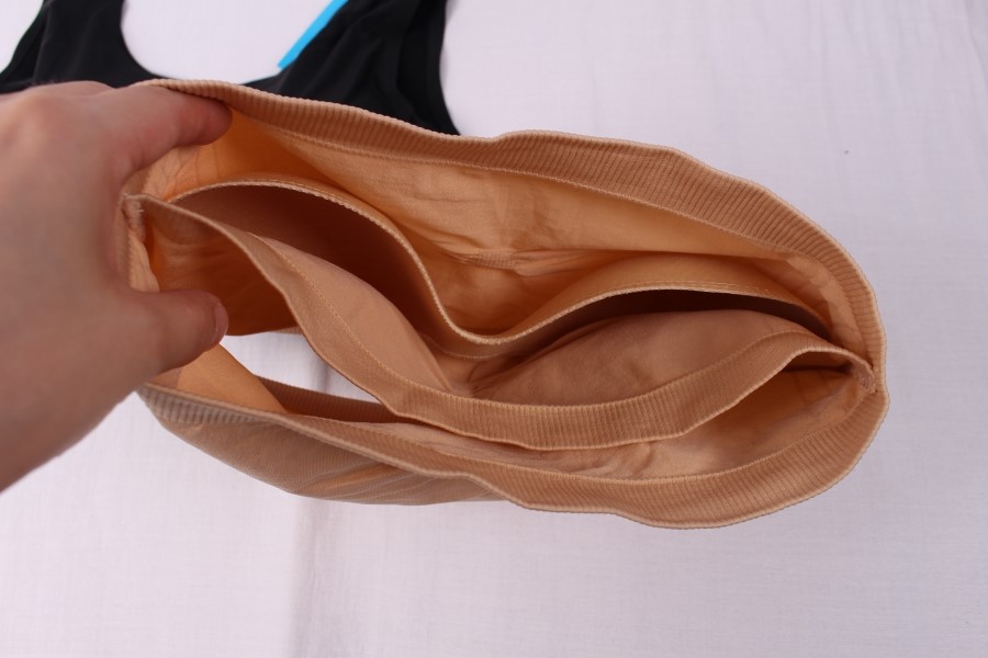 NEW NUBRA Off-shoulder strap-less bra top with sea