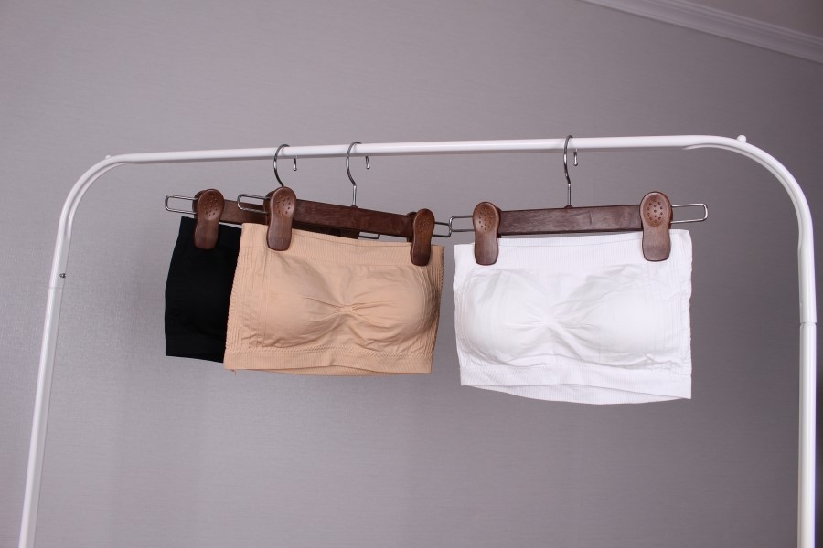 NEW NUBRA Off-shoulder strap-less bra top with sea