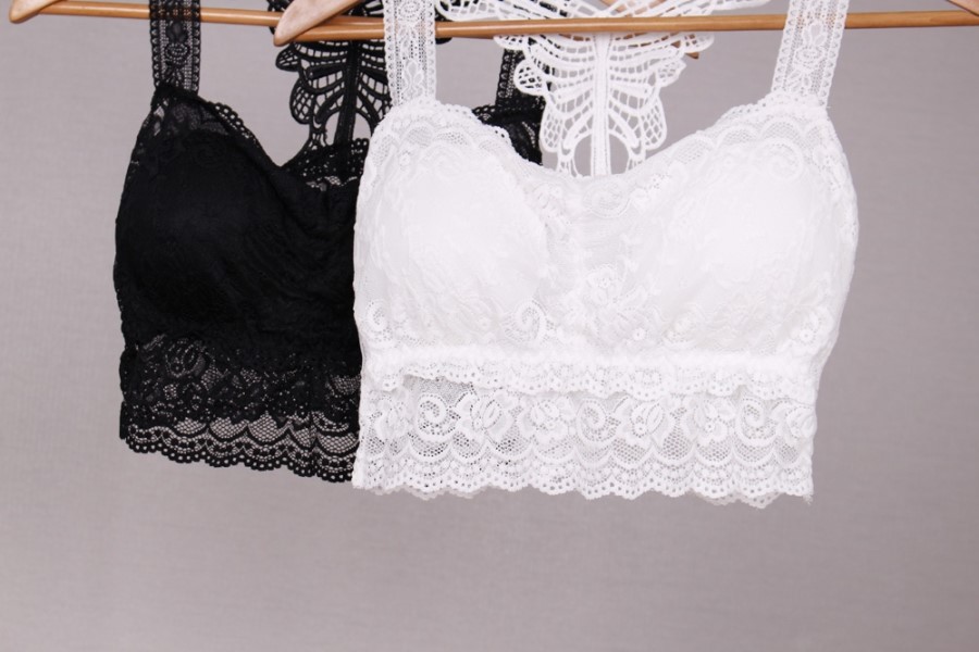 NEW NUBRA Off-shoulder strap-less bra top with sea