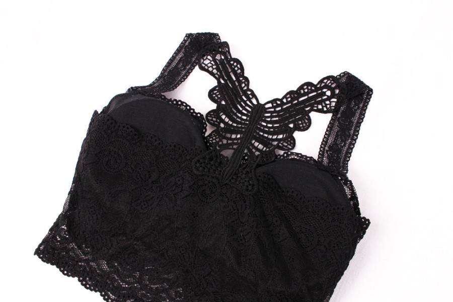 NEW NUBRA Off-shoulder strap-less bra top with sea