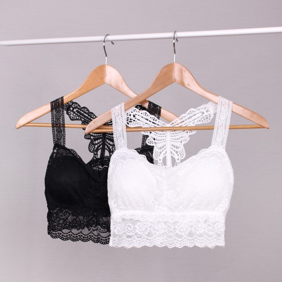 NEW NUBRA Off-shoulder strap-less bra top with sea