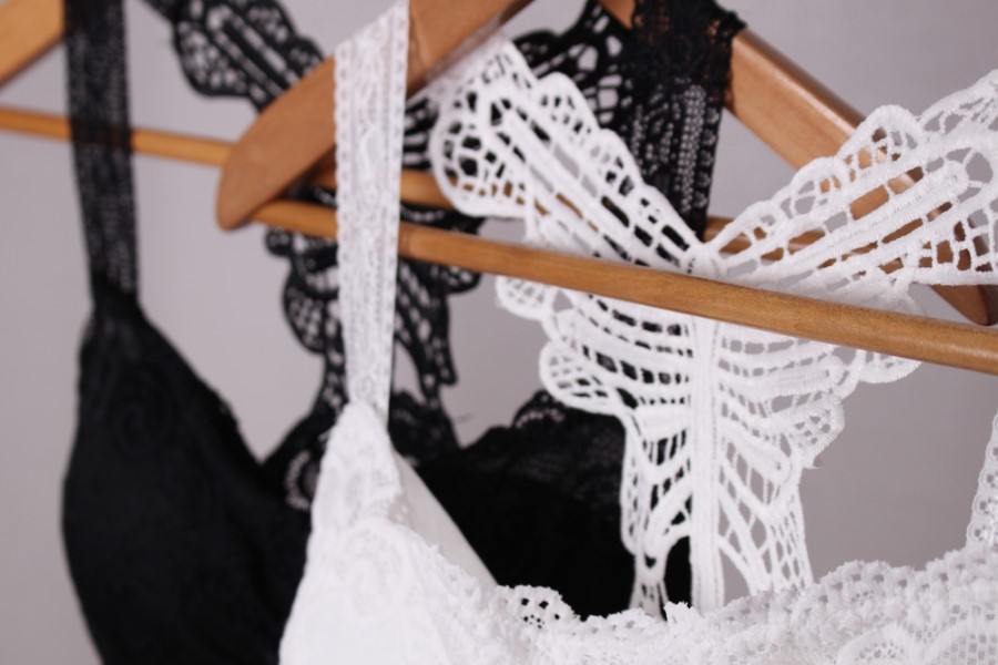 NEW NUBRA Off-shoulder strap-less bra top with sea