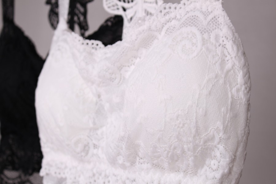 NEW NUBRA Off-shoulder strap-less bra top with sea