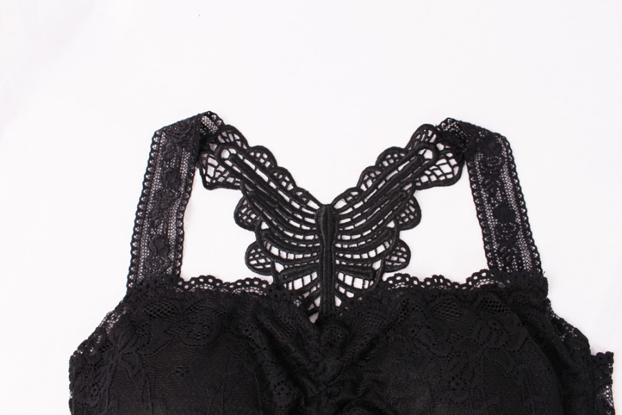 NEW NUBRA Off-shoulder strap-less bra top with sea