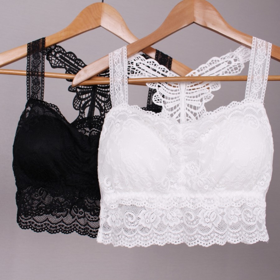 NEW NUBRA Off-shoulder strap-less bra top with sea