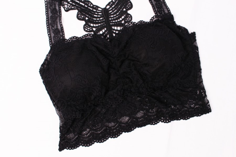 NEW NUBRA Off-shoulder strap-less bra top with sea