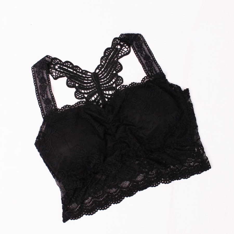 NEW NUBRA Off-shoulder strap-less bra top with sea