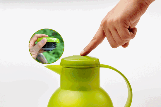 Penguin Port 1L Insulated Cooling Milk Kettle Glas