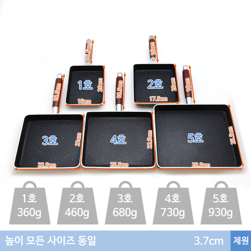 NEW FRYING PAN Five sizes of egg pan frying pan fo