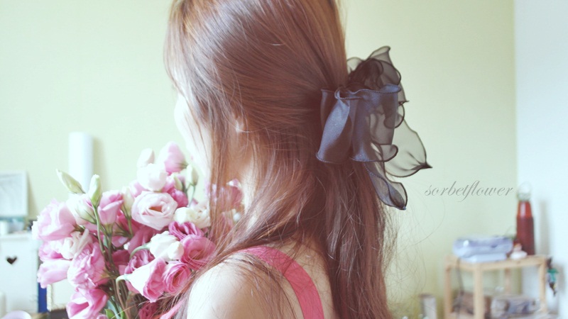 Hair Accessories Ribbon Hairpin Wang Pin Black Hai