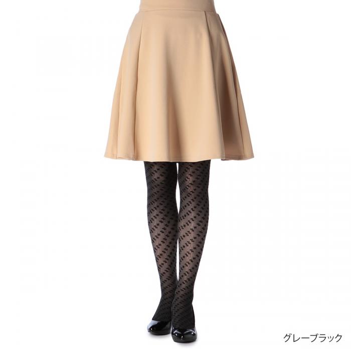 Patterned stockings Black panties Fashion shopping