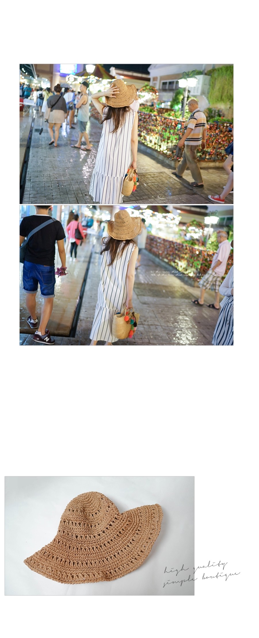 New Hat Raffia Hat Hat Hat Humbler Summer Straw Ho