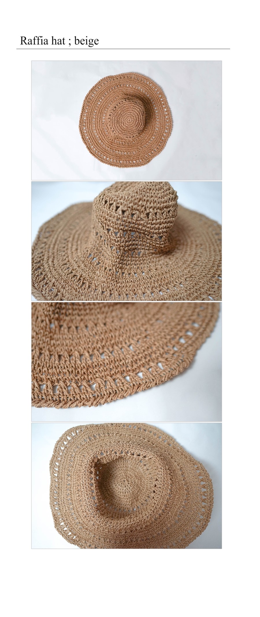 New Hat Raffia Hat Hat Hat Humbler Summer Straw Ho