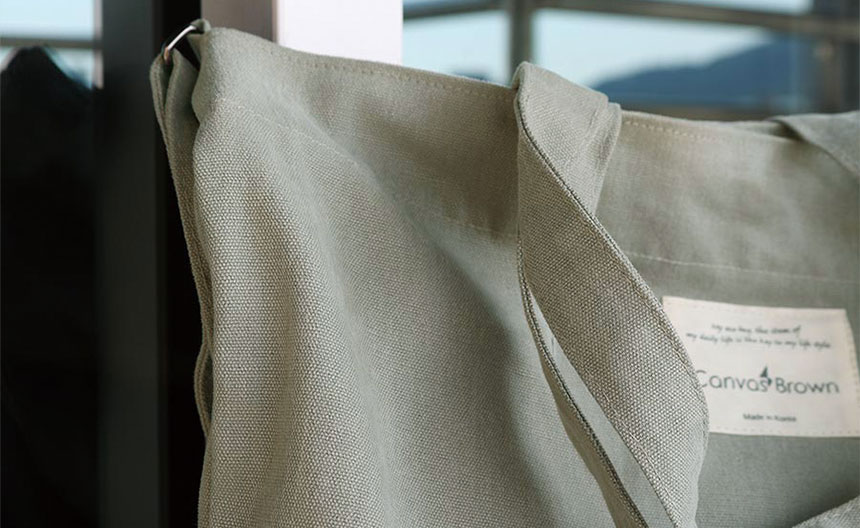 Plain Cross Eco Bag Cloth Bag Shoulder Canvas Brow