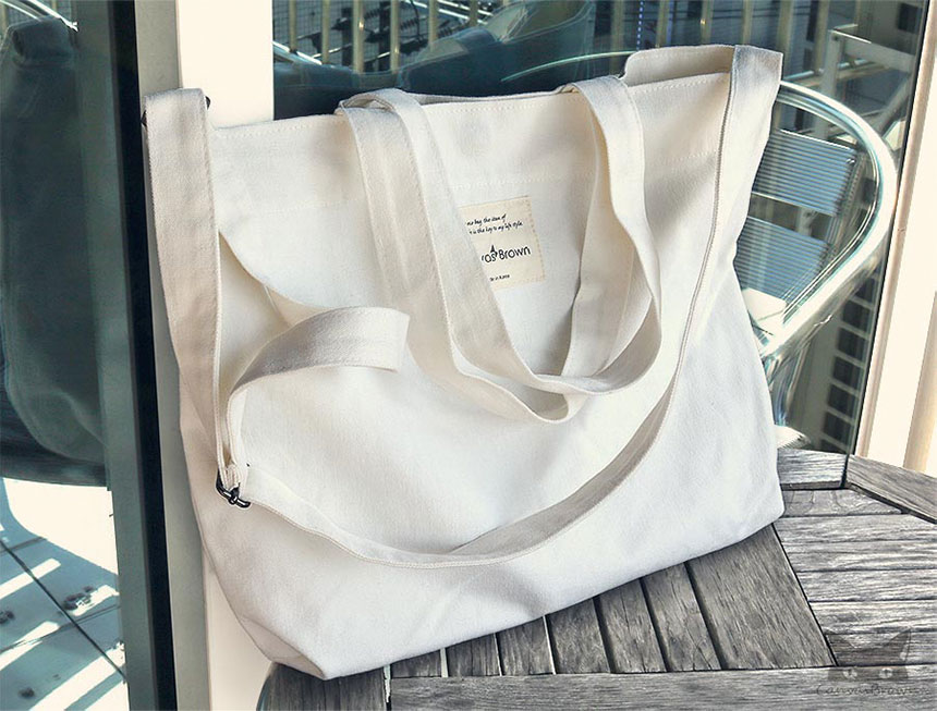 Plain Cross Eco Bag Cloth Bag Shoulder Canvas Brow