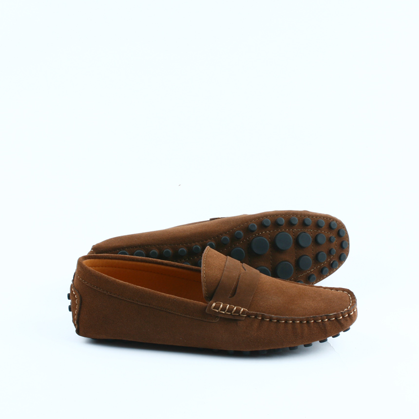 New Macaroon Driving Shoes Unisex Man Female Suede
