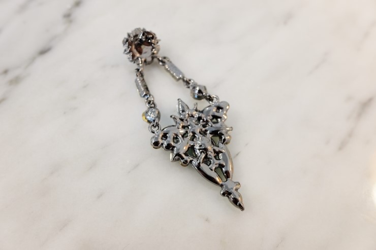 Emerald Bold Drop Earrings Cubic Unique