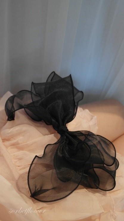 Hair Accessories Ribbon Hairpin Wang Pin Black Hai