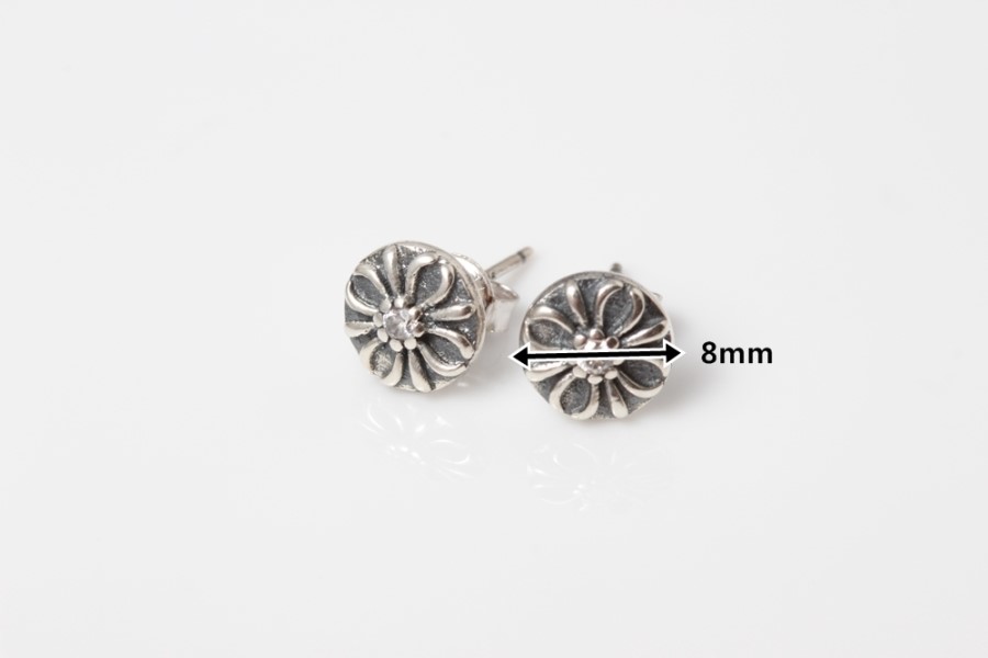 Antique Man Woman Silver Earrings Couple Cross-Lay