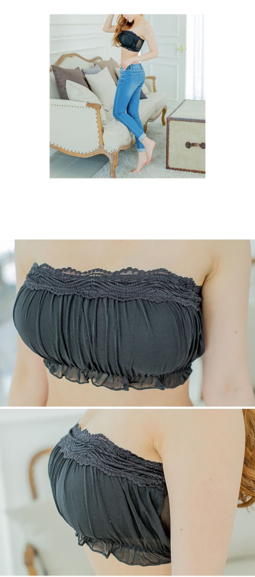 Frill Tube Top LU05 Wedding Underwear