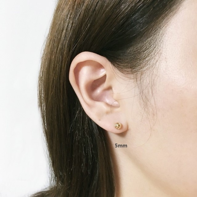 <b><p>14k Gold ball earring rose sic Celebty Round</p></b><b><p>14k ゴールドボール イヤリング ローズ ベーシック 芸能人 丸い アレルギーのない</p></b><br /><br /><p align='center'>