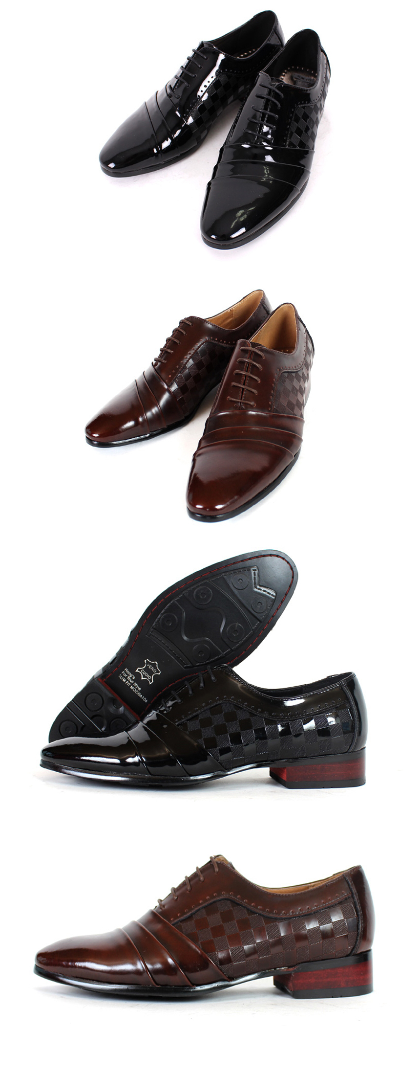 New Men's Dress Shoes Men's High Heel Shoe N