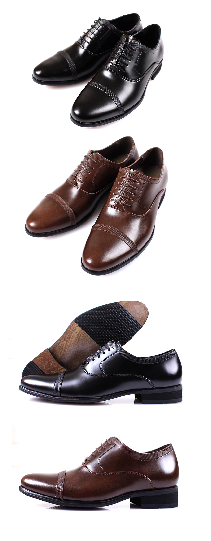 New Men's Dress Shoes Men's High Heel Shoe N