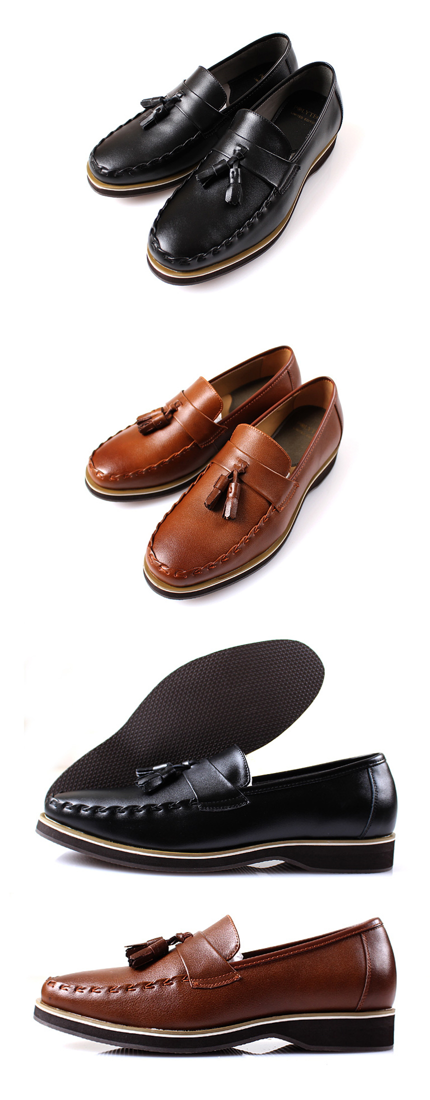 New Men's Dress Shoes Men's High Heel Shoe N