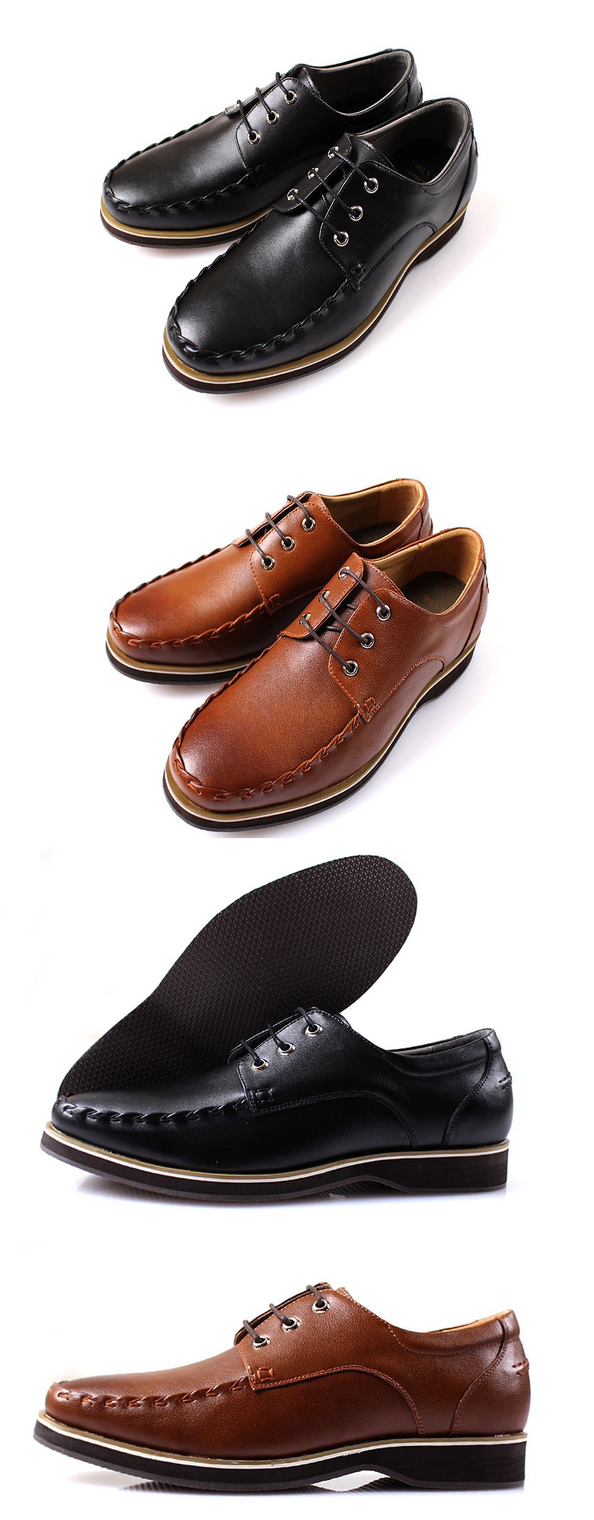 New Men's Dress Shoes Men's High Heel Shoe N