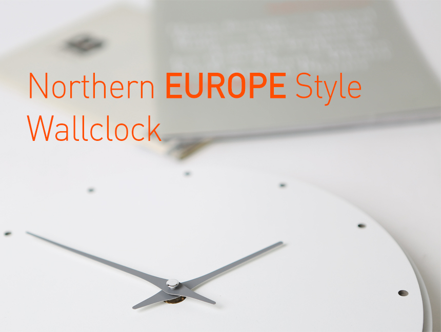 Noiseless wall clock White Yellow Custom made desi