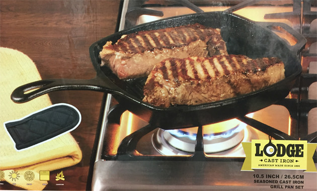 NEW FRYING PAN Lodges Roof Fans Square Grills 26cm