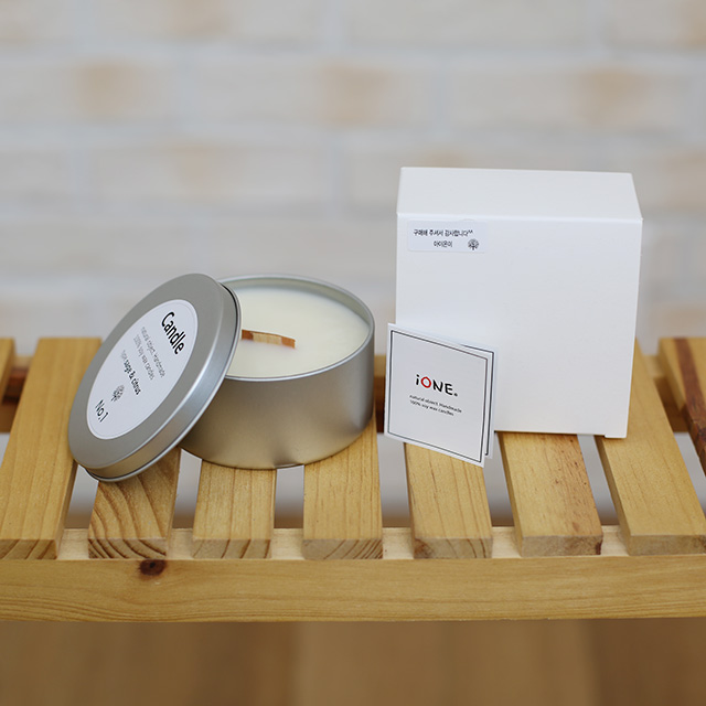 Tin Case Soi Candle 180ml Gift Set Handmade Natura