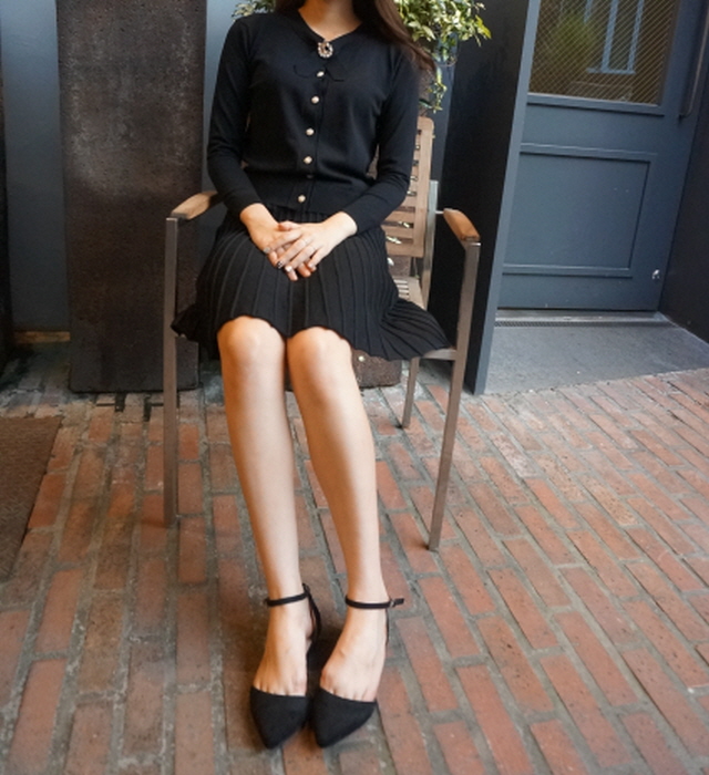 Lady's Lucky Two-Piece Cardigan Set Autumn Wome