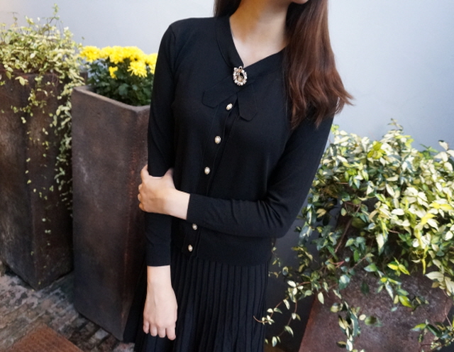 Lady's Lucky Two-Piece Cardigan Set Autumn Wome