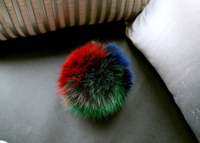 Real Fox Foam Form Foam Key Ring Big Size Key Hold