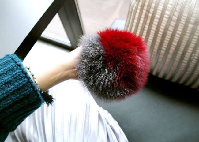 Real Fox Foam Form Foam Key Ring Big Size Key Hold