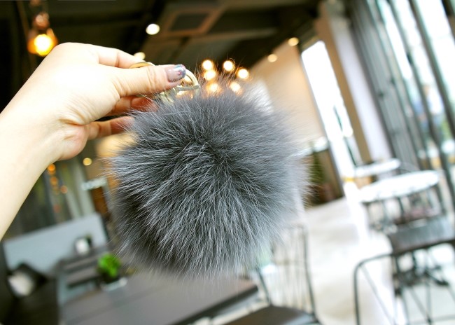 Real Fox Foam Form Foam Key Ring Big Size Key Hold