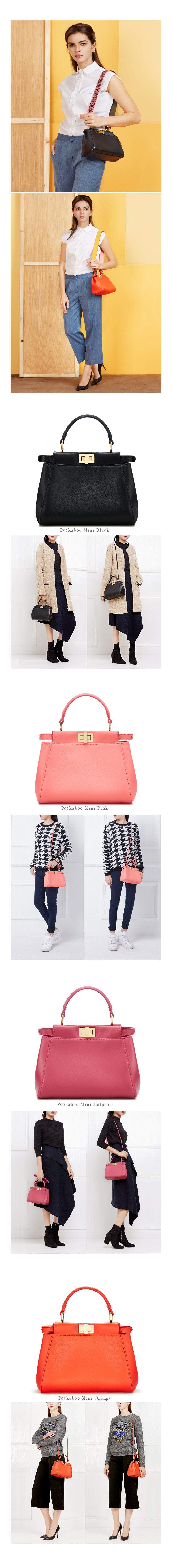 New Women's Bags Mini Pica Mini Natural Cowhide