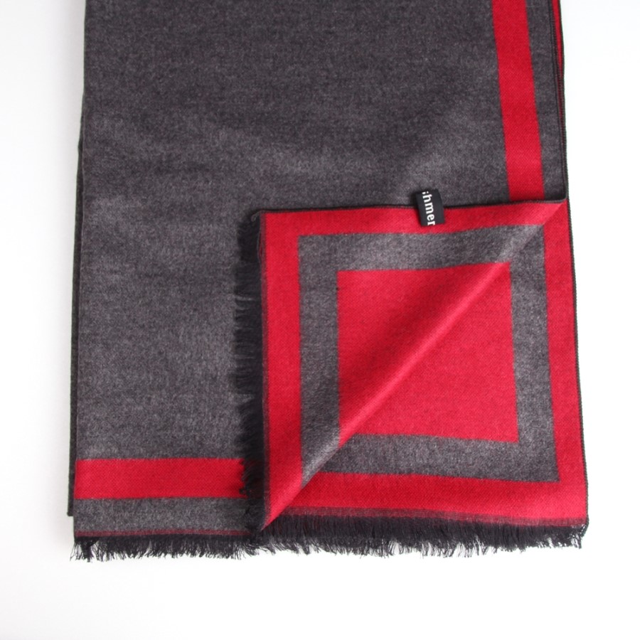 Two-sided color cashmere touch muffler men women c