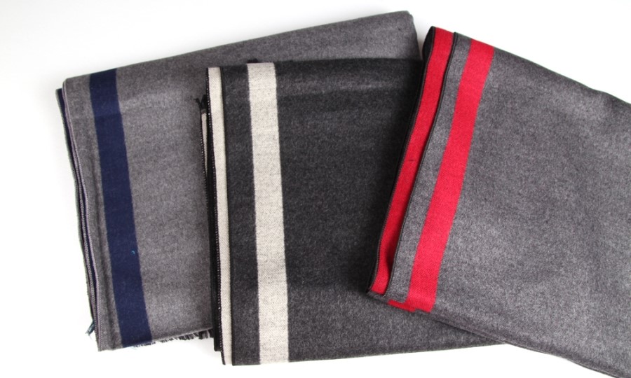 Two-sided color cashmere touch muffler men women c