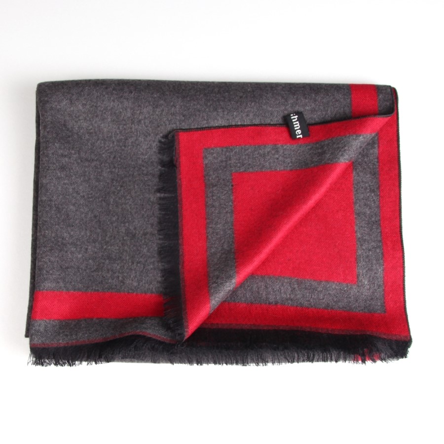 Two-sided color cashmere touch muffler men women c