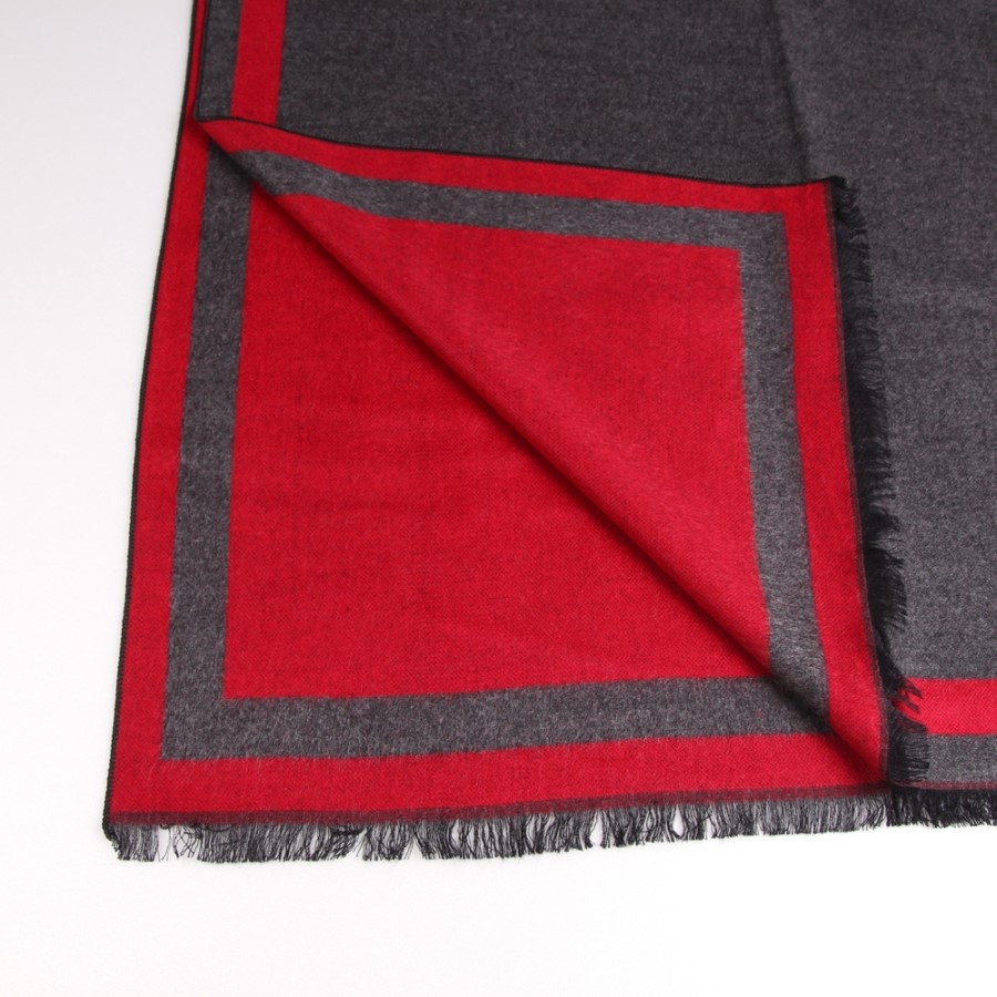 Two-sided color cashmere touch muffler men women c