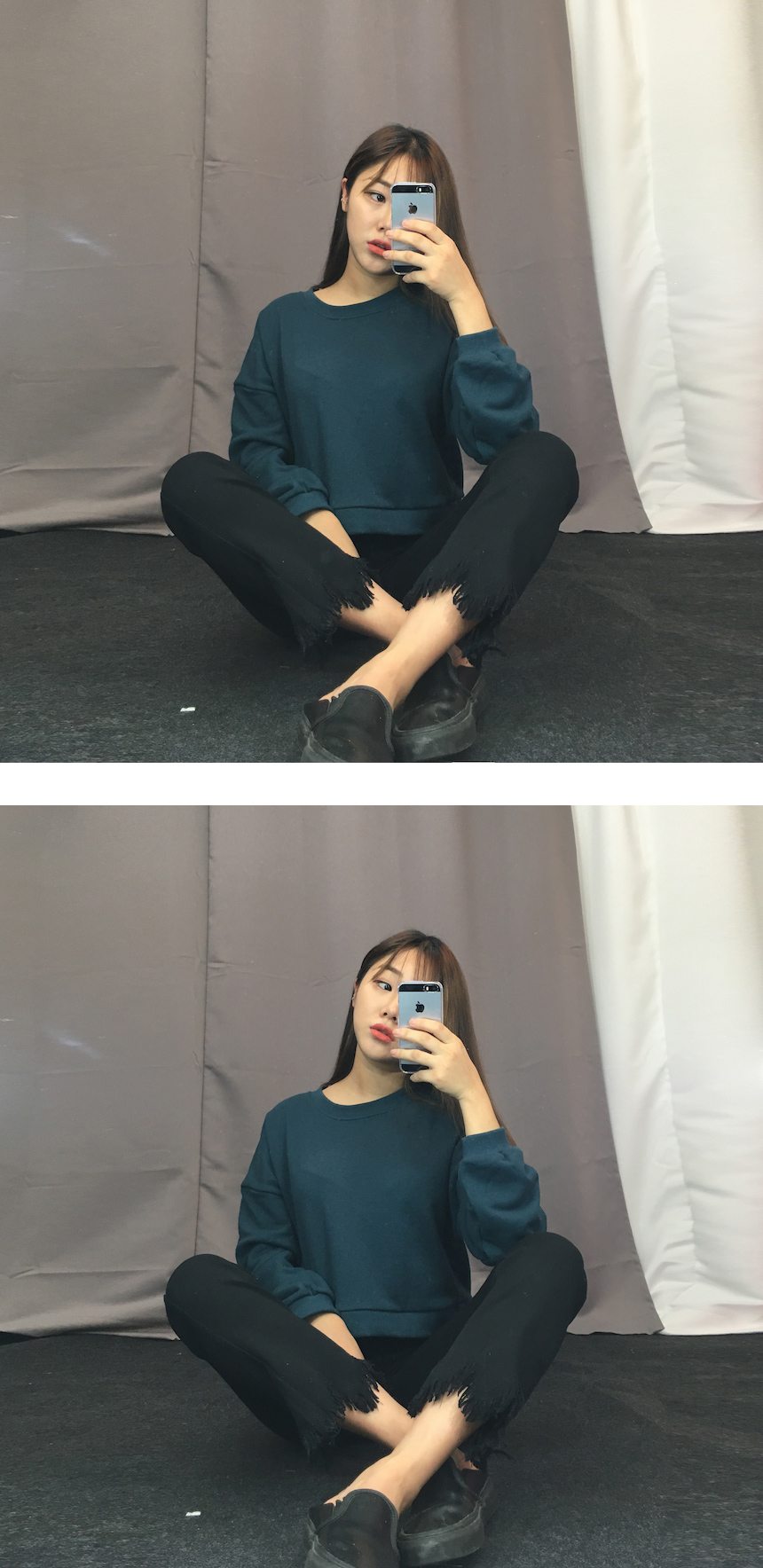 Women Jeans Pants Skirts Boots Cut Pants 2color Je