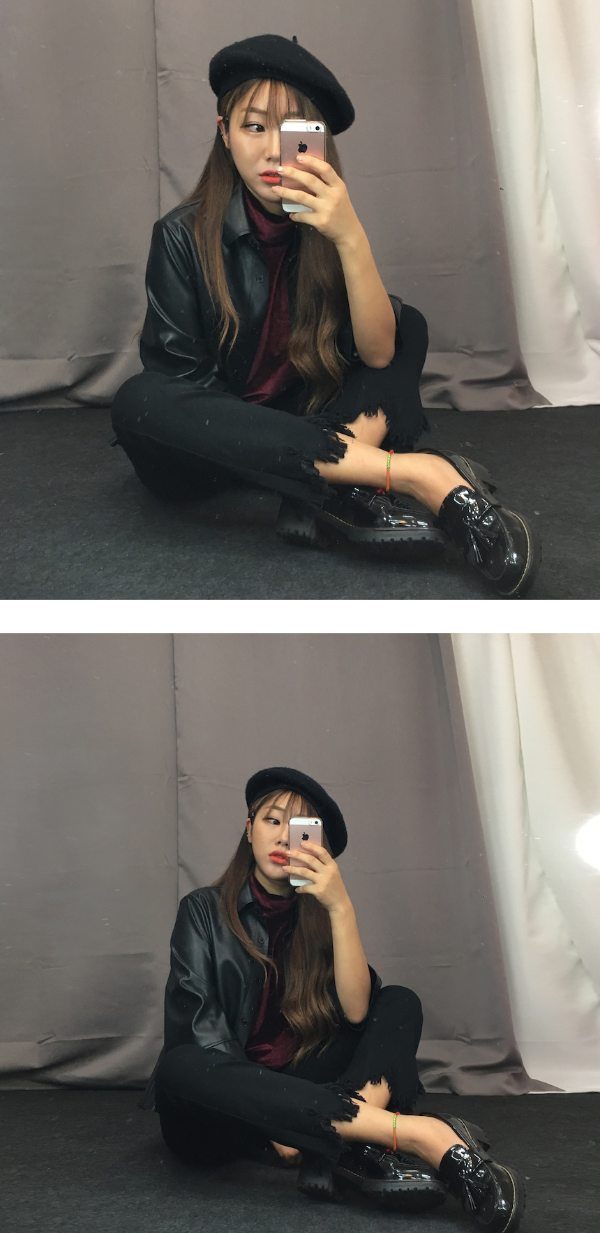 Women Jeans Pants Skirts Boots Cut Pants 2color Je