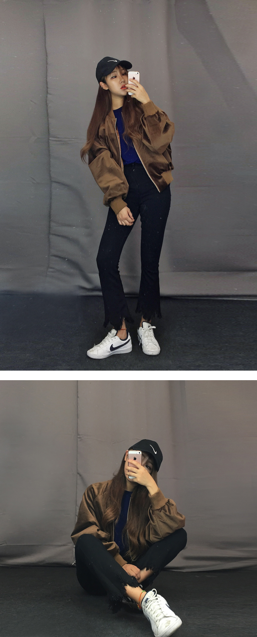 Women Jeans Pants Skirts Boots Cut Pants 2color Je