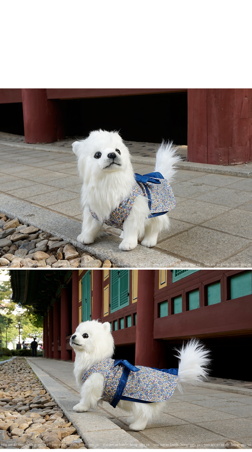 NEW DOG FASHION Handmade Puppy Hanbok Cat Blue Lib