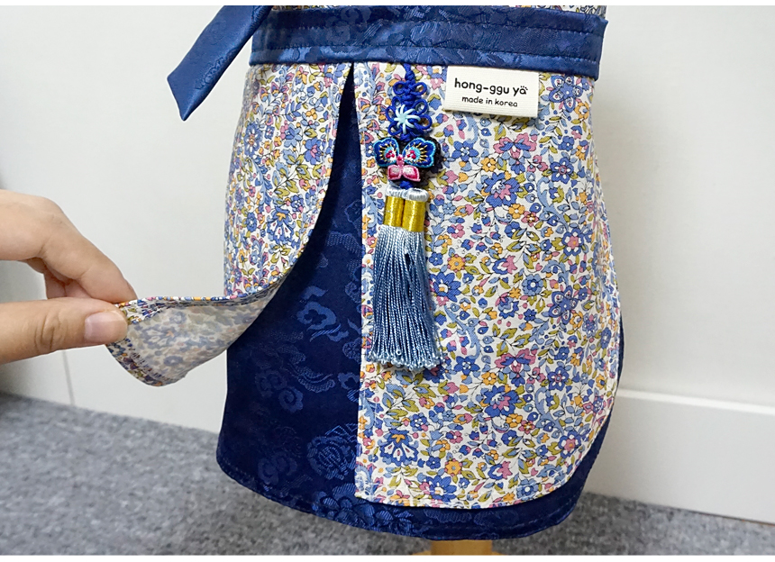 NEW DOG FASHION Handmade Puppy Hanbok Cat Blue Lib