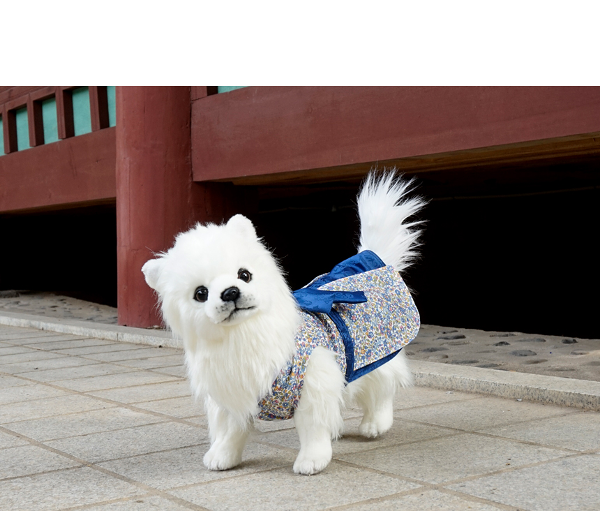NEW DOG FASHION Handmade Puppy Hanbok Cat Blue Lib