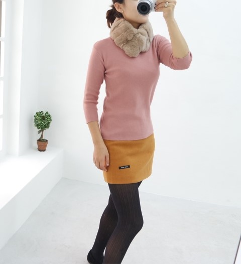 2017FW Rabbit Fur Magnet Shawl Rex Fur Muffler Fur